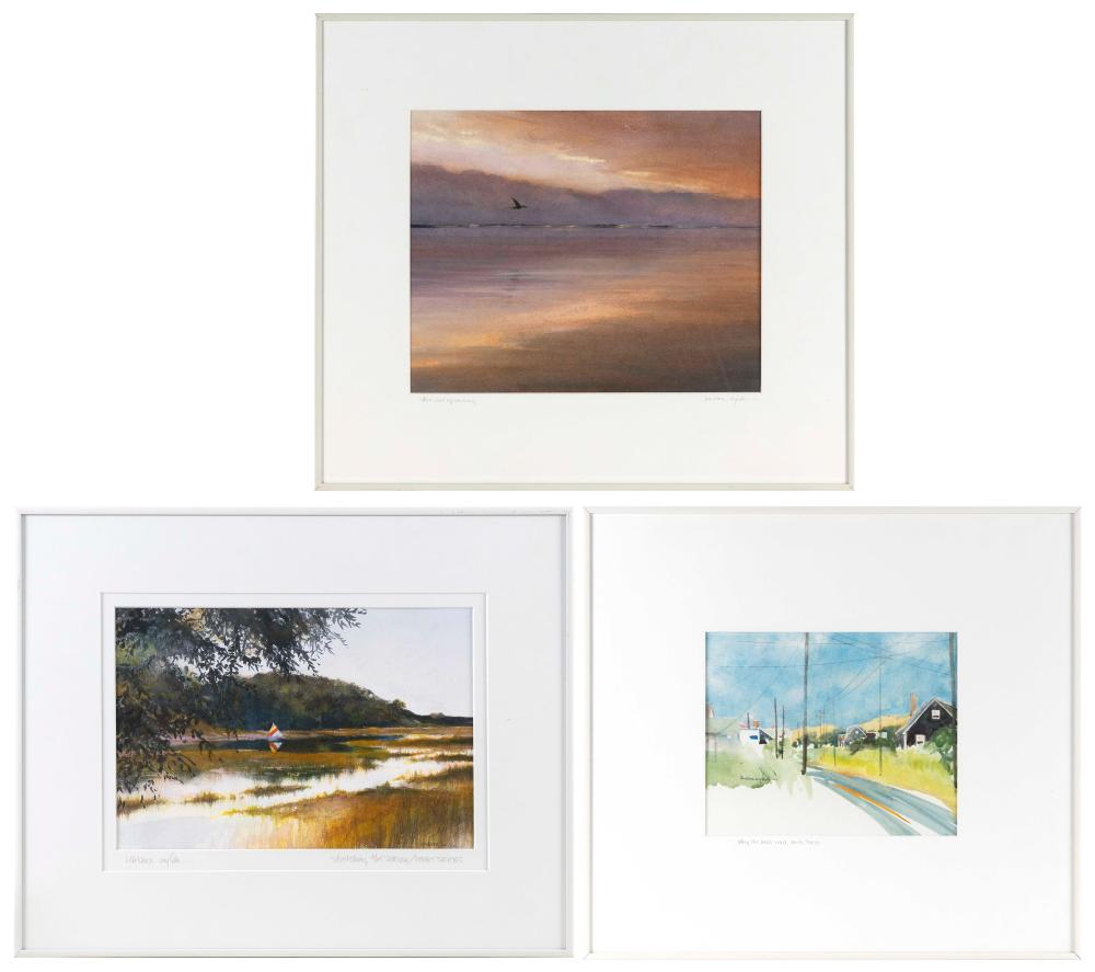 Appraisal: BARBARA WYLAN MASSACHUSETTS B THREE WORKS PERTAINING TO TRURO MASSACHUSETTS