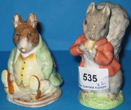 Appraisal: Beswick Beatrix Potter Figures Timmy Tiptoes and Samual Whiskers Both