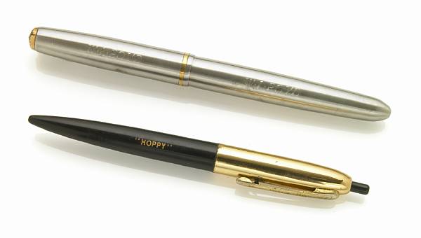 Appraisal: Two William Boyd personalized writing pens s The first being