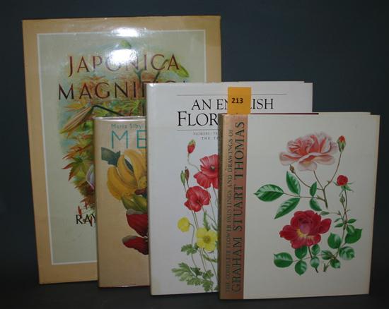 Appraisal: Botany Flower Art Titles to folio Hardcover in dj Illustrated