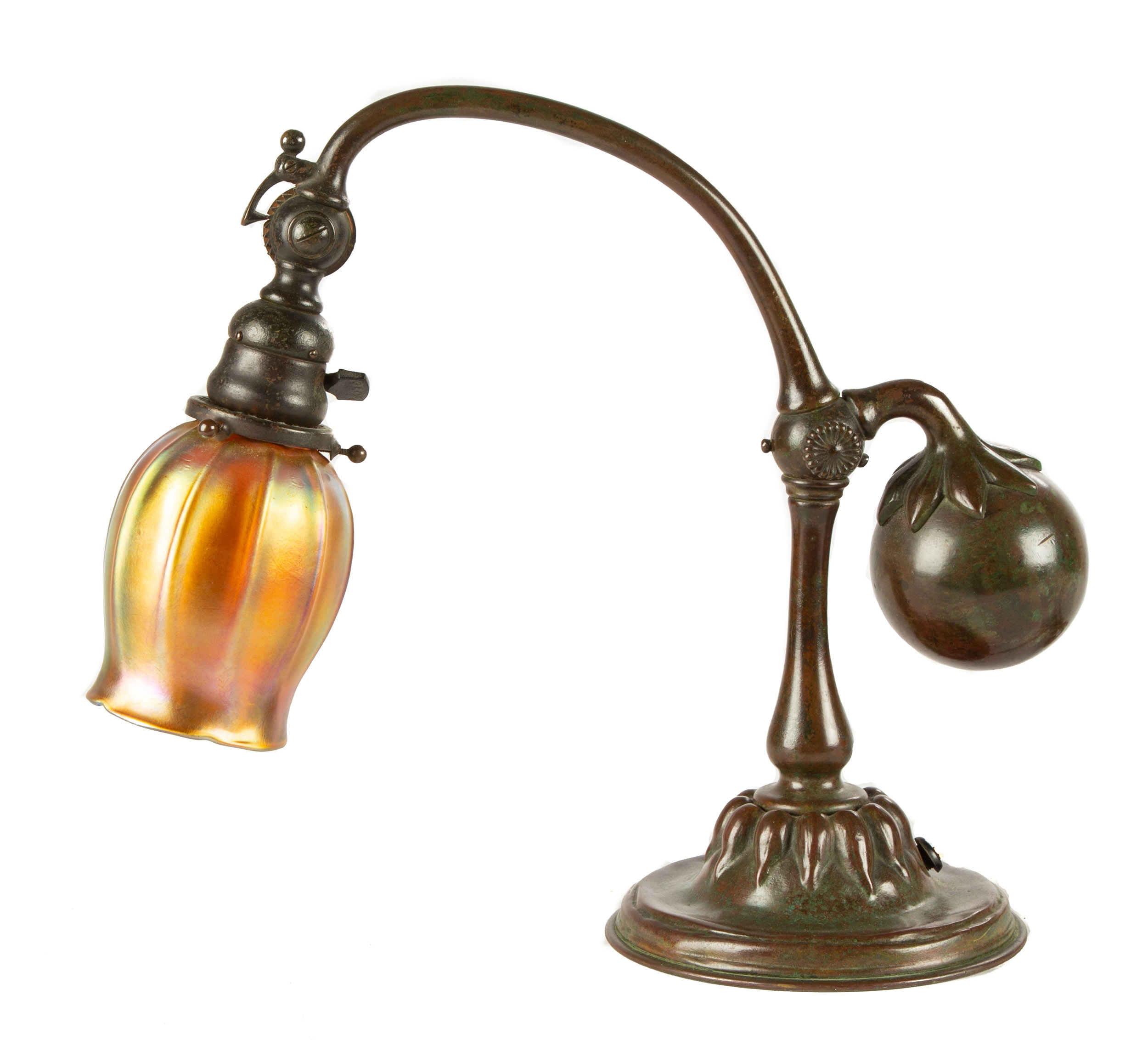 Appraisal: TIFFANY STUDIOS NEW YORK COUNTERBALANCE LAMP Early th century period