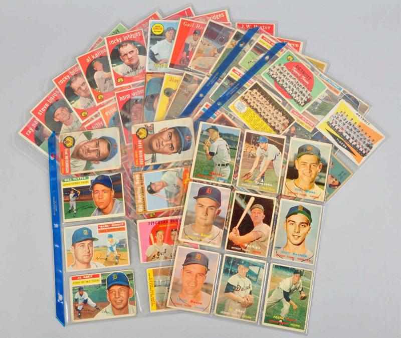 Appraisal: Group Lot of Detroit Tiger Baseball Cards Description Includes Jim