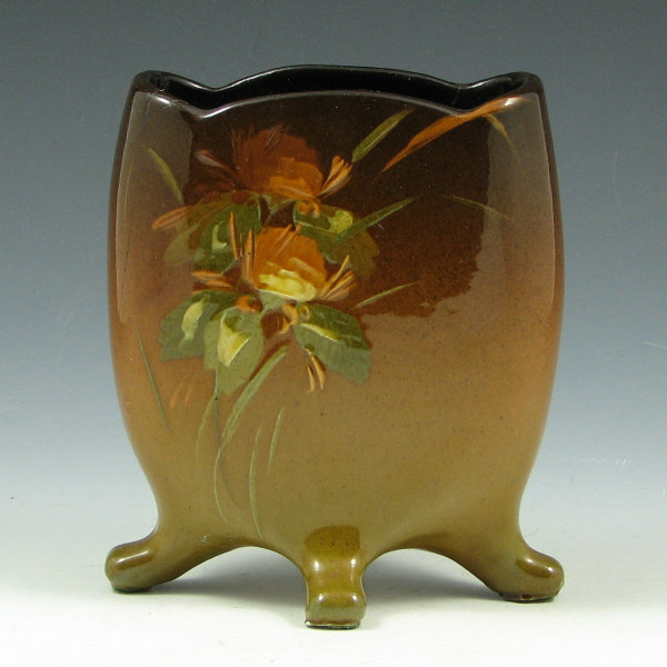 Appraisal: Owens Utopian Footed Vase Owens Utopian standard glaze footed vase