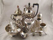 Appraisal: A quantity of silver plate including a hemispherical bowl a