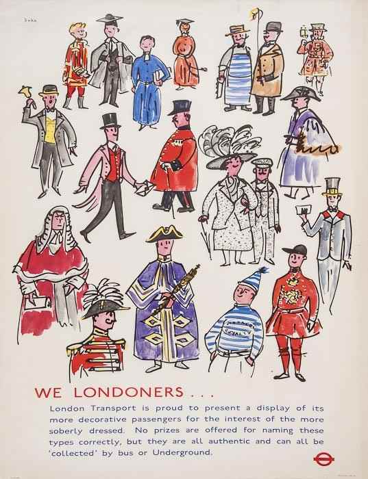 Appraisal: DEKK Dorrit b WE LONDONERSs lithograph in colours cond B