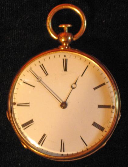 Appraisal: French yellow gold open face pocket watchbreguet mid th century