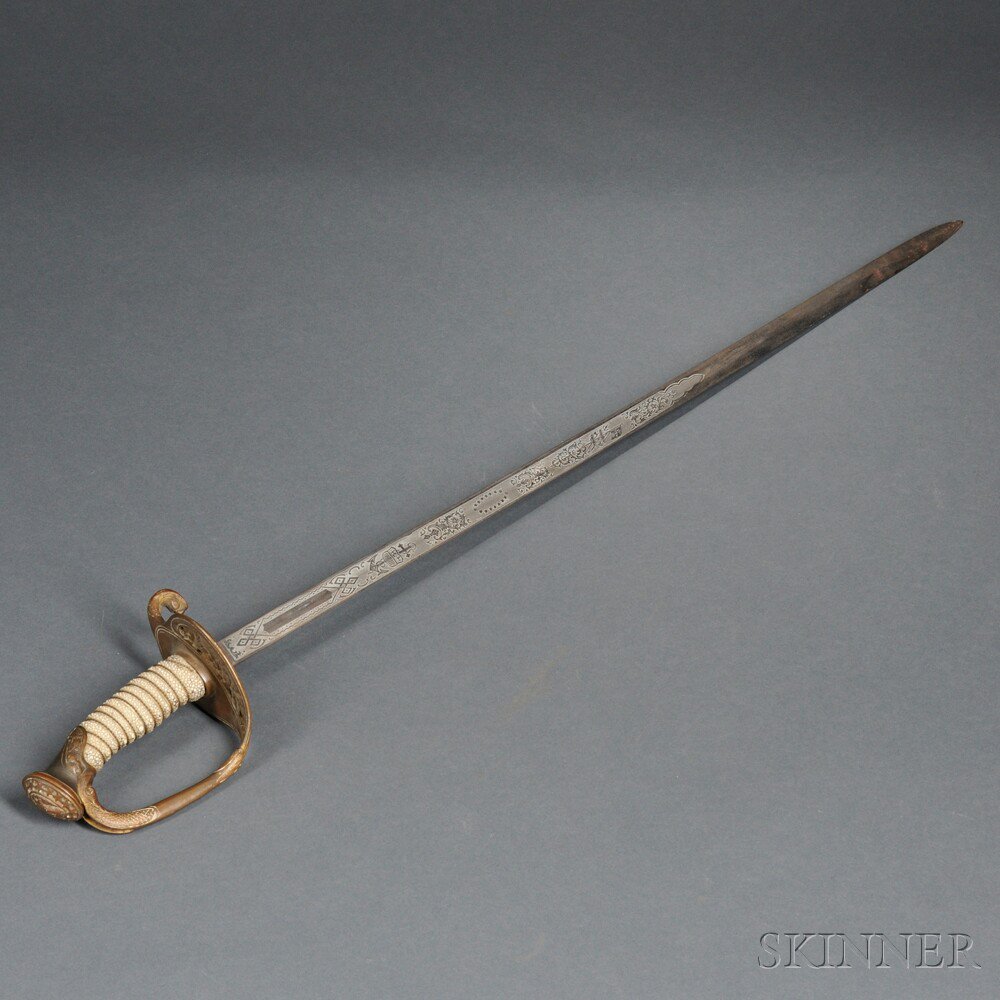 Appraisal: Model Naval Officer's Sword c late th early th century