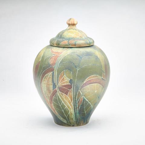 Appraisal: Brooklin Pottery Vase and Cover Theo and Susan Harlander c