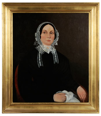 Appraisal: American School Georgia circa Portrait of a Lady wearing a