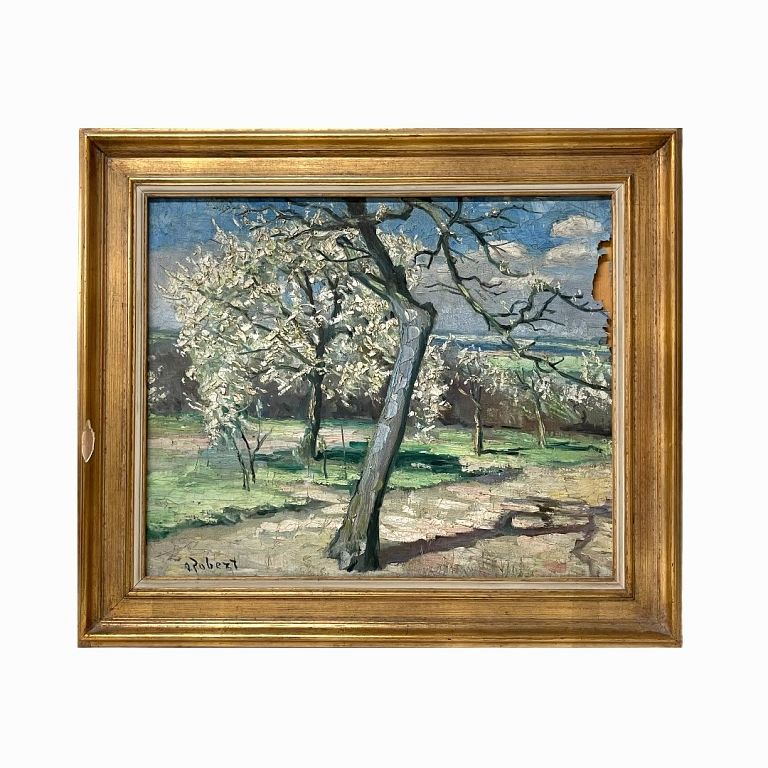 Appraisal: Robert Wood Landscape I Robert Wood Landscape I Signed Oil