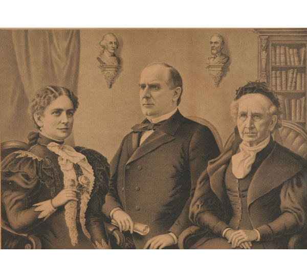 Appraisal: Wm Mckinley Family print large Kurz and Allison rendering with