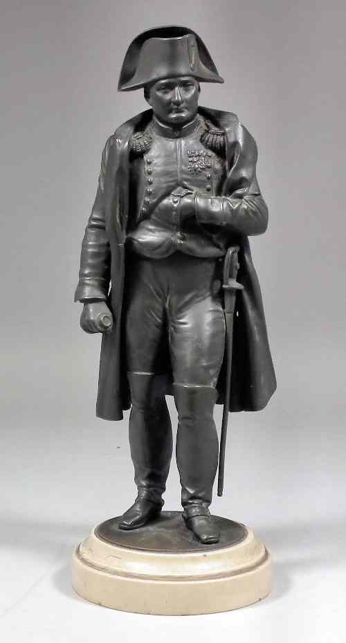 Appraisal: A th Century bronze standing figure of Napoleon Bonaparte on