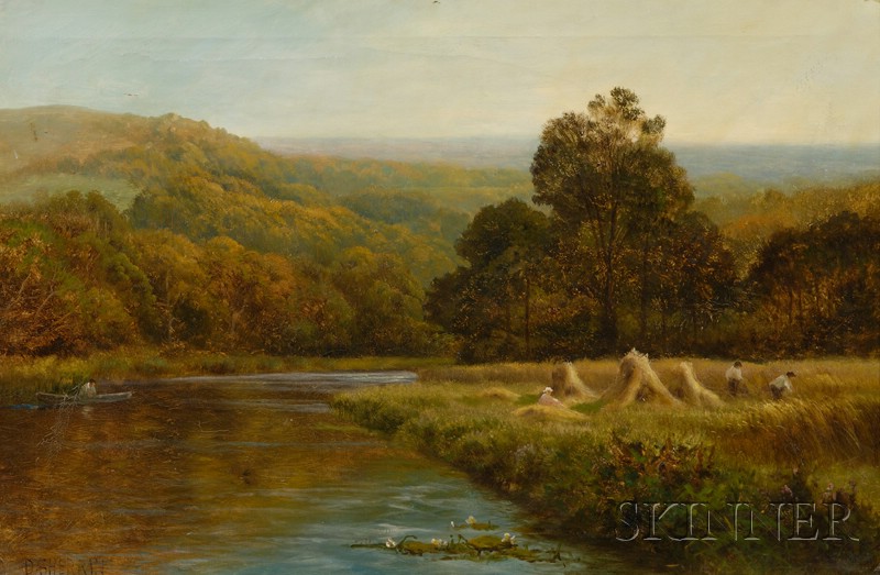 Appraisal: Daniel Sherrin British - The Haying Season Signed D SHERRIN