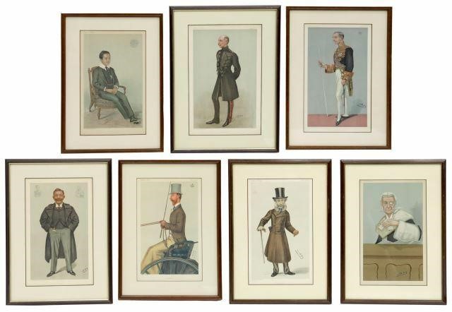 Appraisal: lot of Framed chromolithographs on paper after the originals published