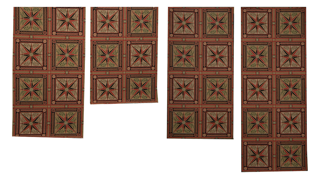 Appraisal: FOUR MACHINE-MADE CARPET REMNANTS ' x ' to ' x