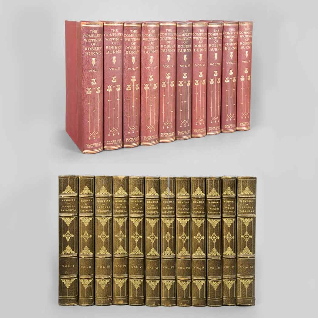 Appraisal: FINE BINDINGS Group of twenty-two volumes Comprising The Memoirs of