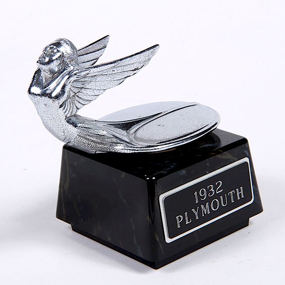 Appraisal: Plymouth Partially Nude Hood Ornament Mascot - Plymouth winged goddess