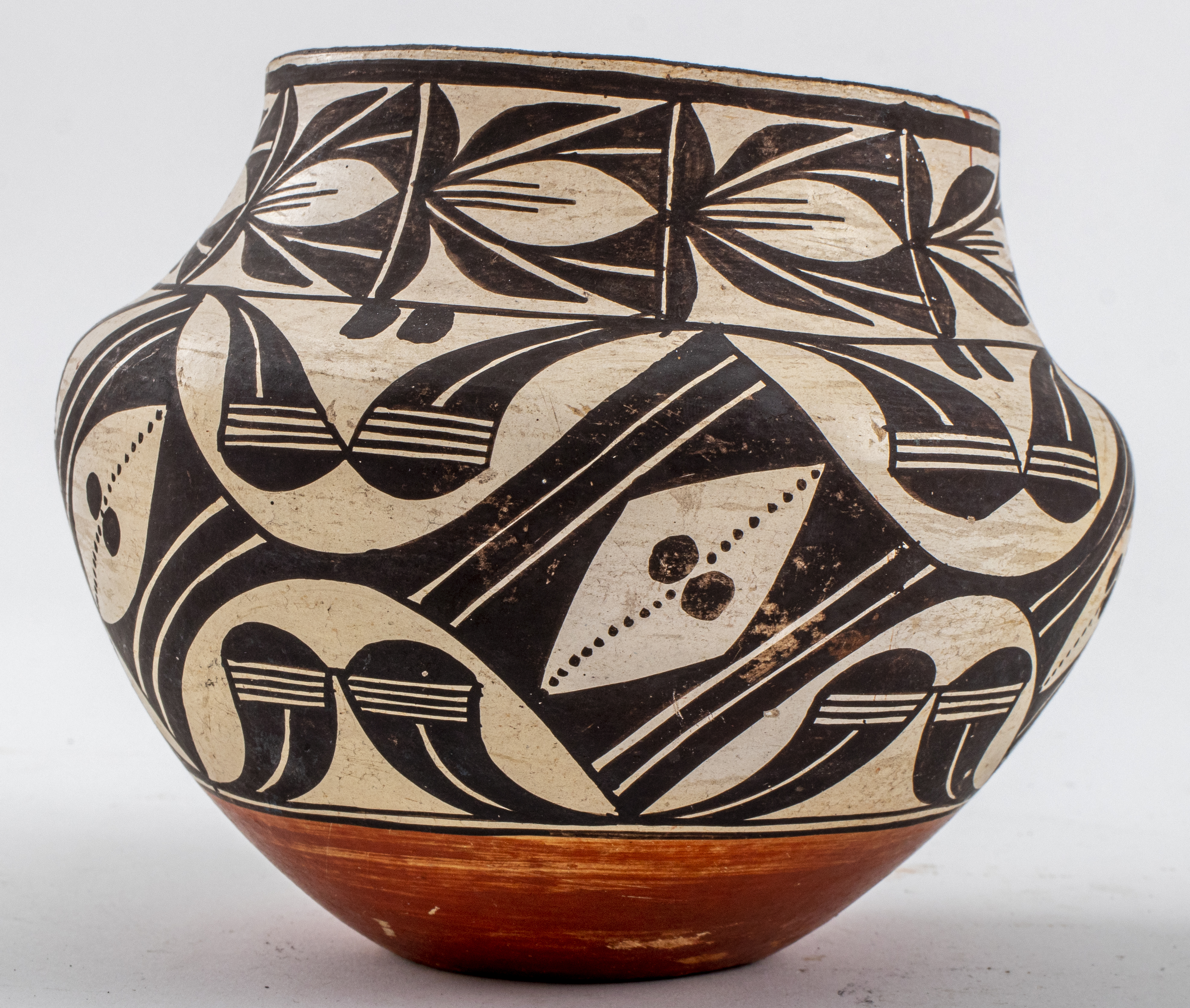 Appraisal: NATIVE AMERICAN ACOMA PUEBLO POTTERY VESSEL Native American Acoma Pueblo