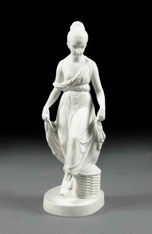 Appraisal: German parian classical female figure late th century modeled as