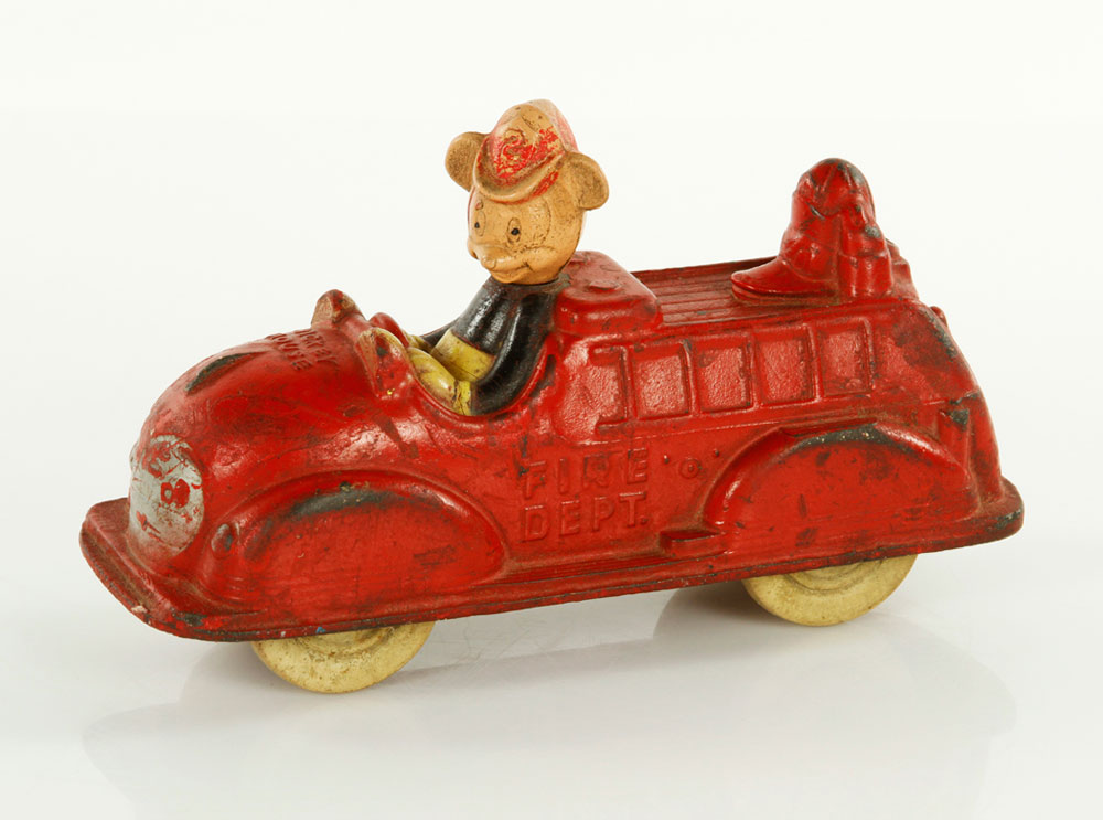 Appraisal: - Early Disney Toy Firetruck Early Disney toy firetruck composite