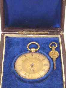 Appraisal: A yellow metal tests ct gold open face pocket watch