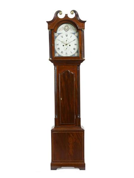 Appraisal: A Scottish George III mahogany and inlaid longcase clock the