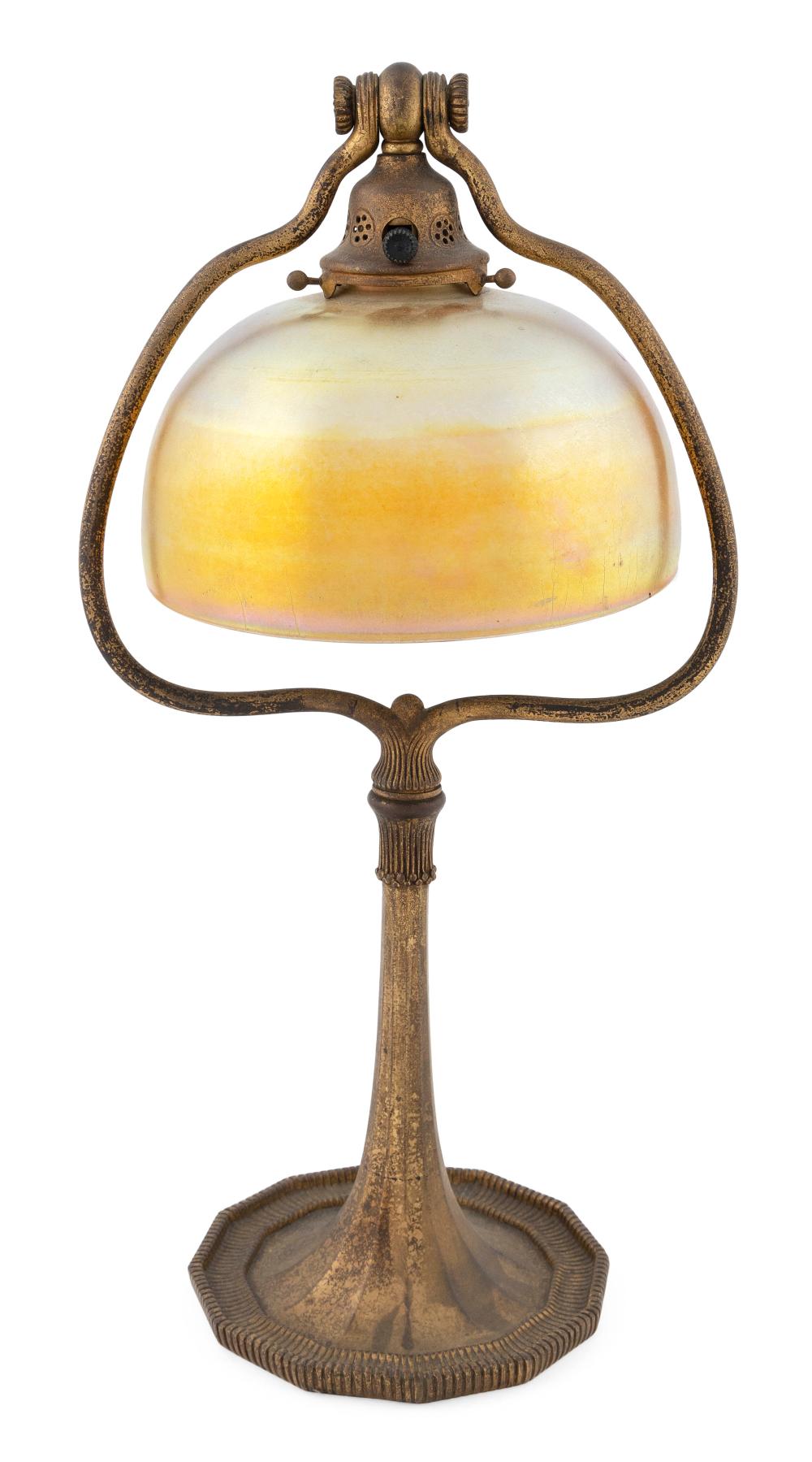 Appraisal: TIFFANY STUDIOS DESK LAMP NEW YORK CIRCA HEIGHT TIFFANY STUDIOS