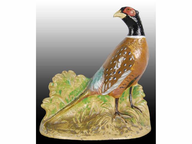 Appraisal: Pheasant Cast Iron Doorstop Description Made by Hubley and numbered