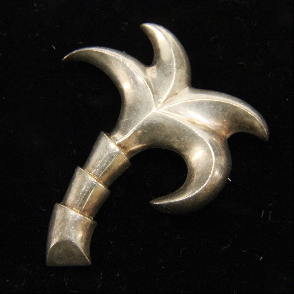 Appraisal: Fred Davis Sterling Silver Palm Tree Brooch Mexican sterling silver