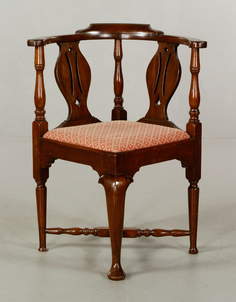 Appraisal: - American Queen Anne Maple Chair American Queen Anne corner