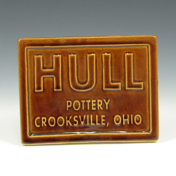 Appraisal: Hull Pottery Ohio Ceramic Center Crooksville Sign Hull Pottery sign