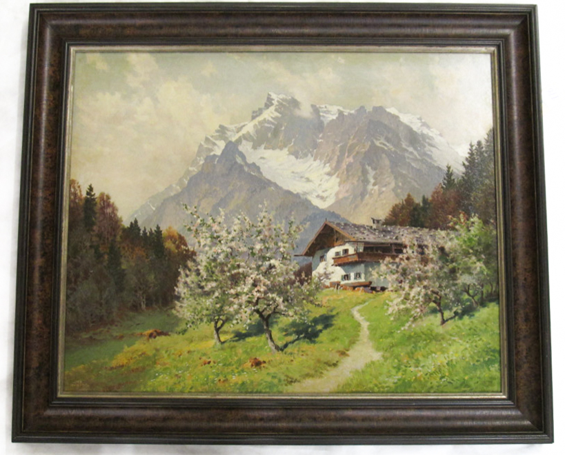 Appraisal: JOSEF SUSSMEIER YOS OIL ON BOARD German - Alpine landscape