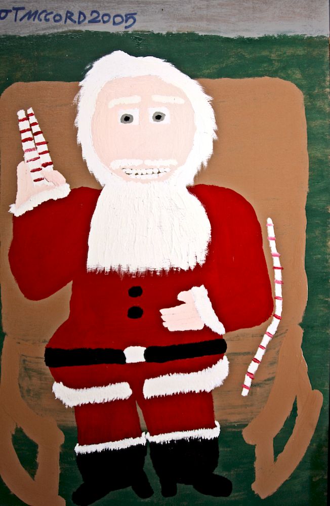 Appraisal: Outsider Art JT McCord Santa Claus McCord J T b