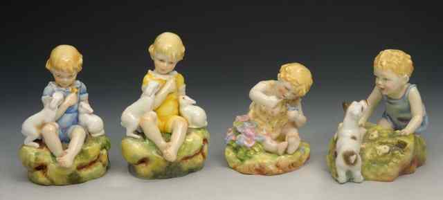 Appraisal: A ROYAL WORCESTER PORCELAIN MODEL 'Two Babies' modelled by Freda