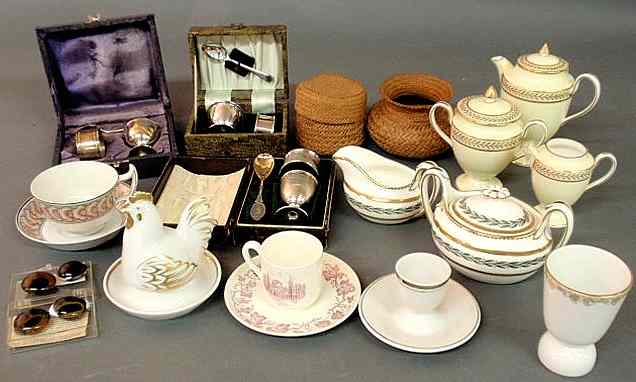 Appraisal: Misc grouping- Wedgwood bone china breakfast set creamer sugar Queensware