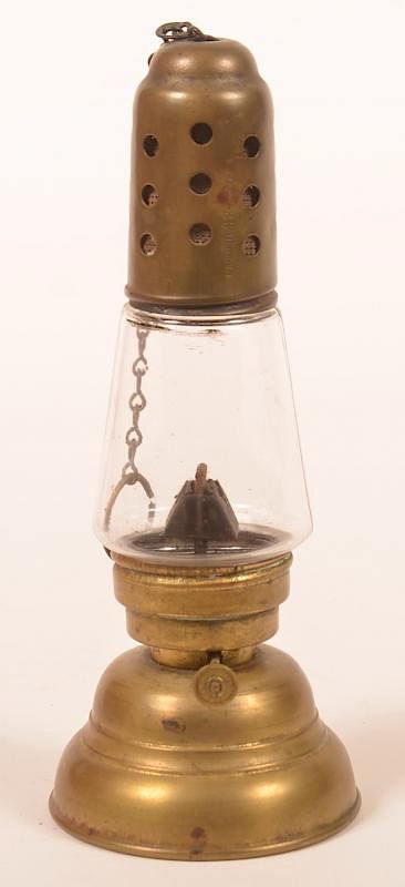 Appraisal: Brass Skater's Lantern Pat Dec Brass Skater's Lantern Pat Dec