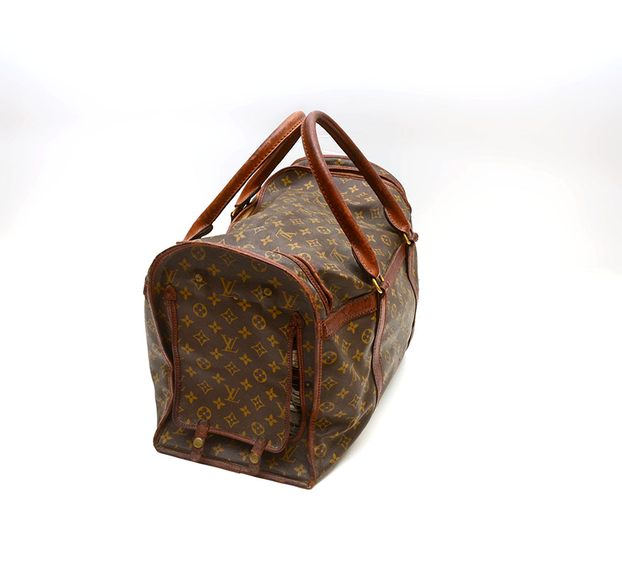 Appraisal: VINTAGE LOUIS VUITTON SAC CHIEN PET CARRIER Leather bag with