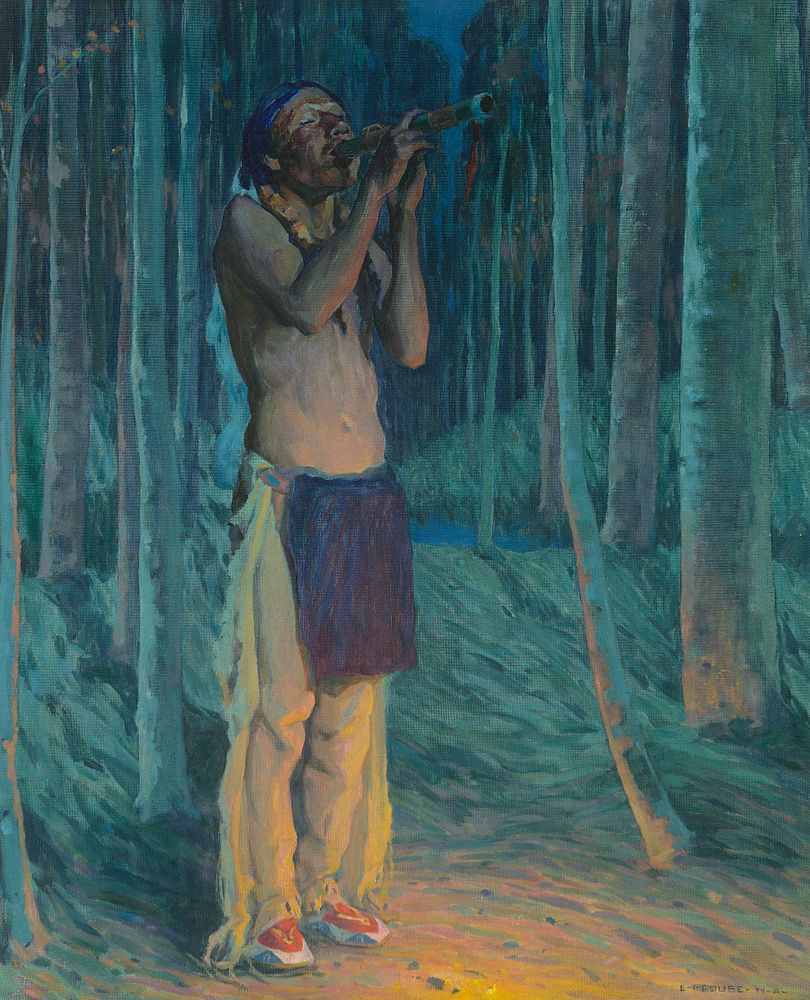 Appraisal: Eanger Irving Couse - Song of the Blue Aspens or