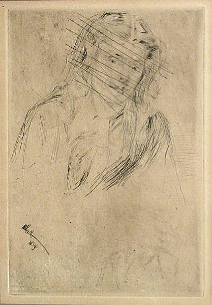 Appraisal: James Abbott McNeill Whistler American - Fumette's Bent Head K