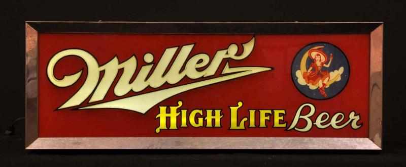 Appraisal: Miller Can Lighted Neon Sign Description s to s Metal