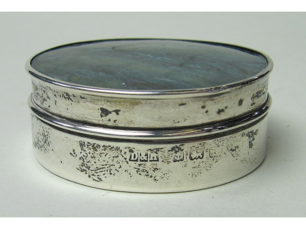 Appraisal: Silver pill box Birmingham marks