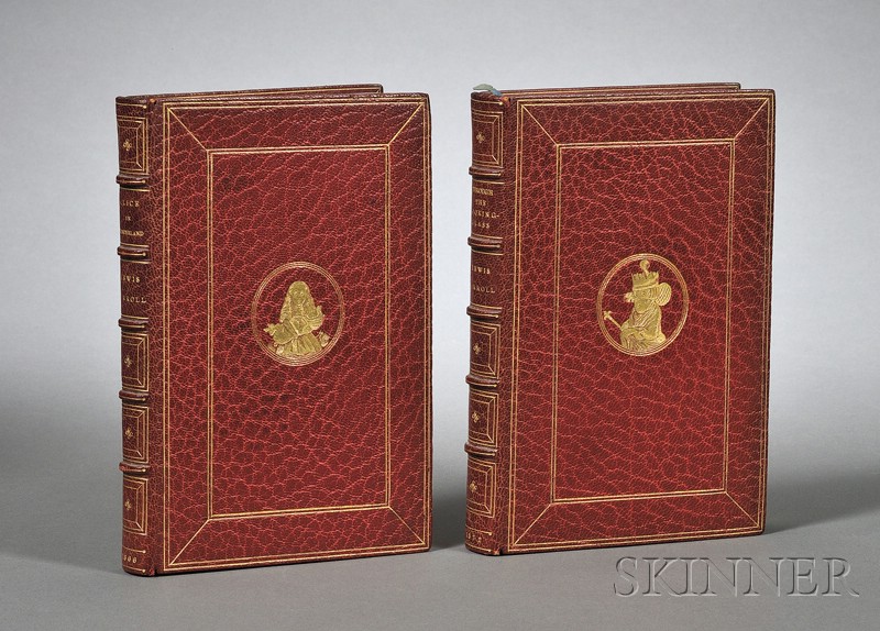 Appraisal: Dodgson Charles Lutwidge - Two titles uniformly bound Alice's Adventures