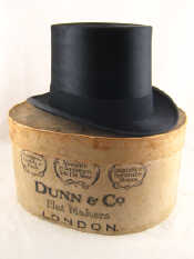 Appraisal: A good sized gentleman's black silk top hat by Dunn