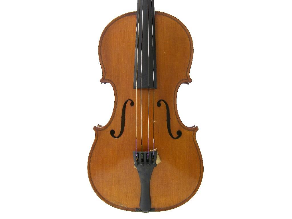 Appraisal: Early th century French violin by and labelled Lutherie Artistique