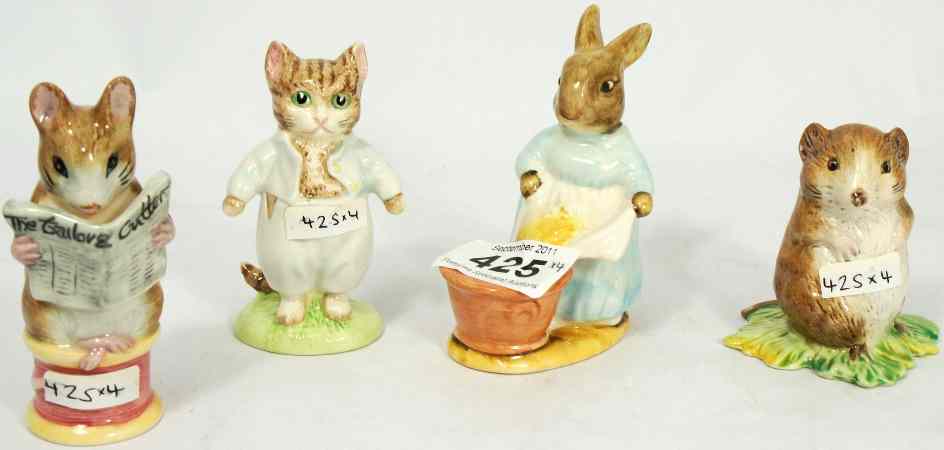 Appraisal: Royal Albert Beatrix Potter Figures Tom Kitten Tailer of Gloucester