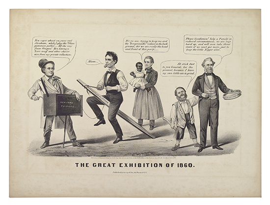 Appraisal: PRESIDENTS-- CAMPAIGN The Great Exhibition of Lithograph x inches reinforced