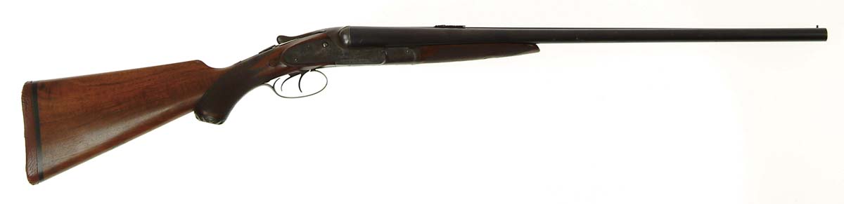 Appraisal: EXTREMELY RARE UNUSUAL LEFEVER DBL RIFLE Cal - SN This