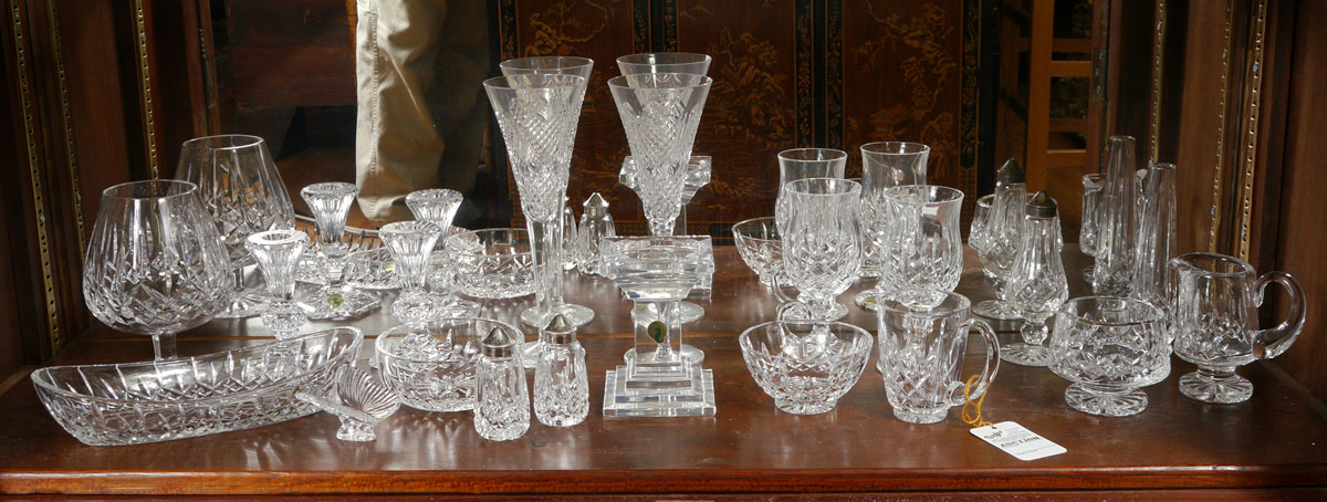 Appraisal: PIECE WATERFORD CRYSTAL To include Irish coffee tall toasting flutes