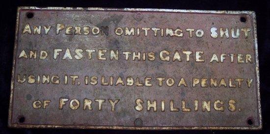 Appraisal: A GWR rectangular sign 'Any Person omitting to Shut and