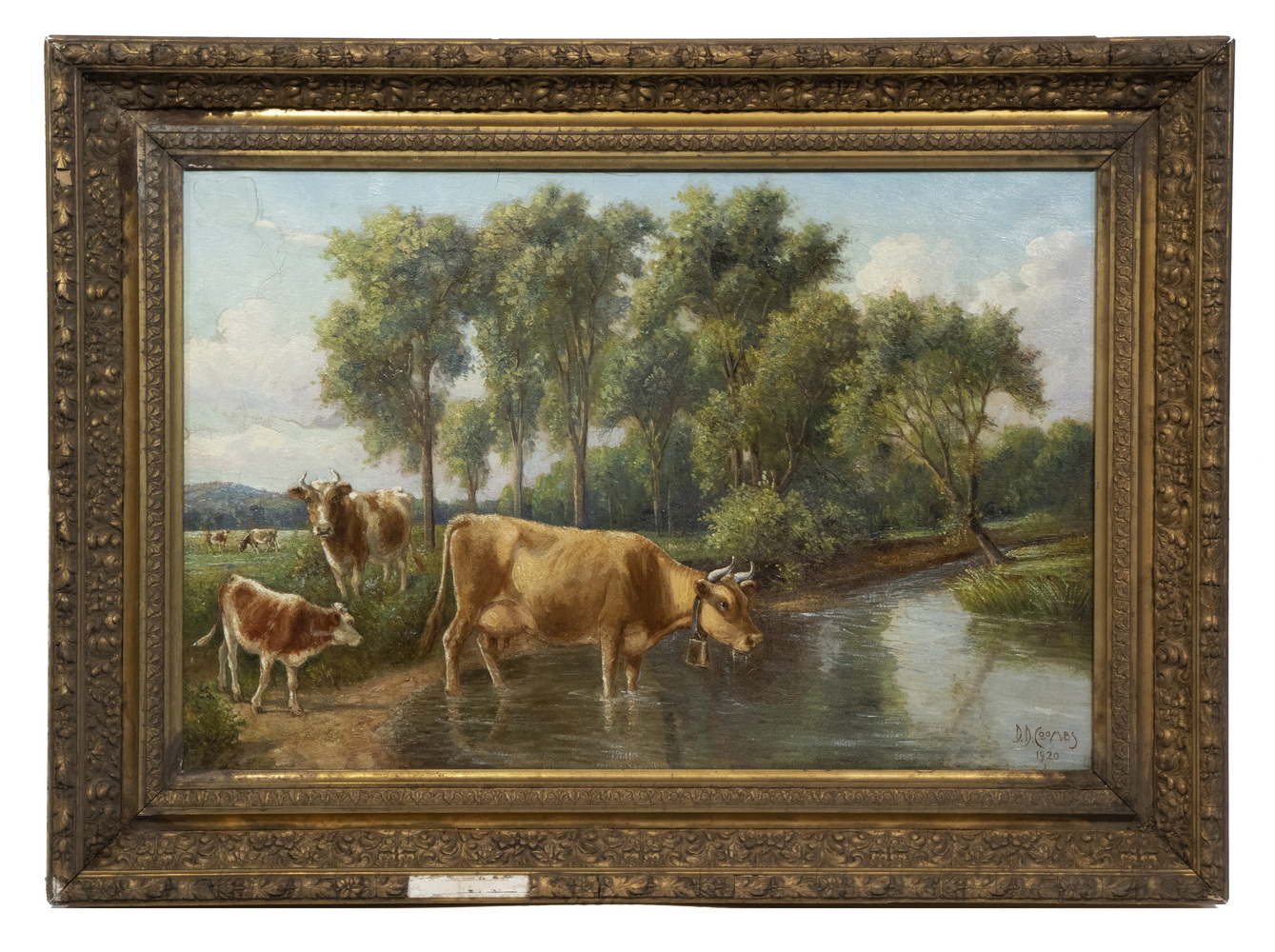 Appraisal: DELBERT DANA COOMBS ME - Cows and Calves at Pasture